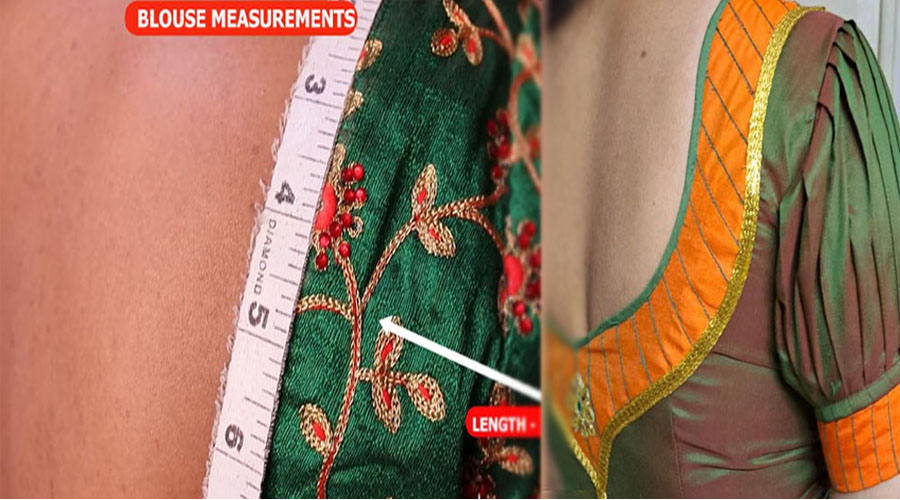 Blouse measurement chart for tailoring