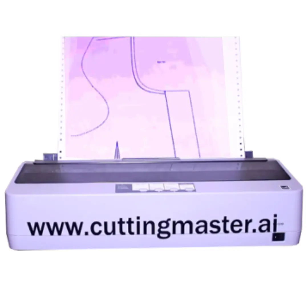 Cutting Master printer used for precise pattern printing in tailoring